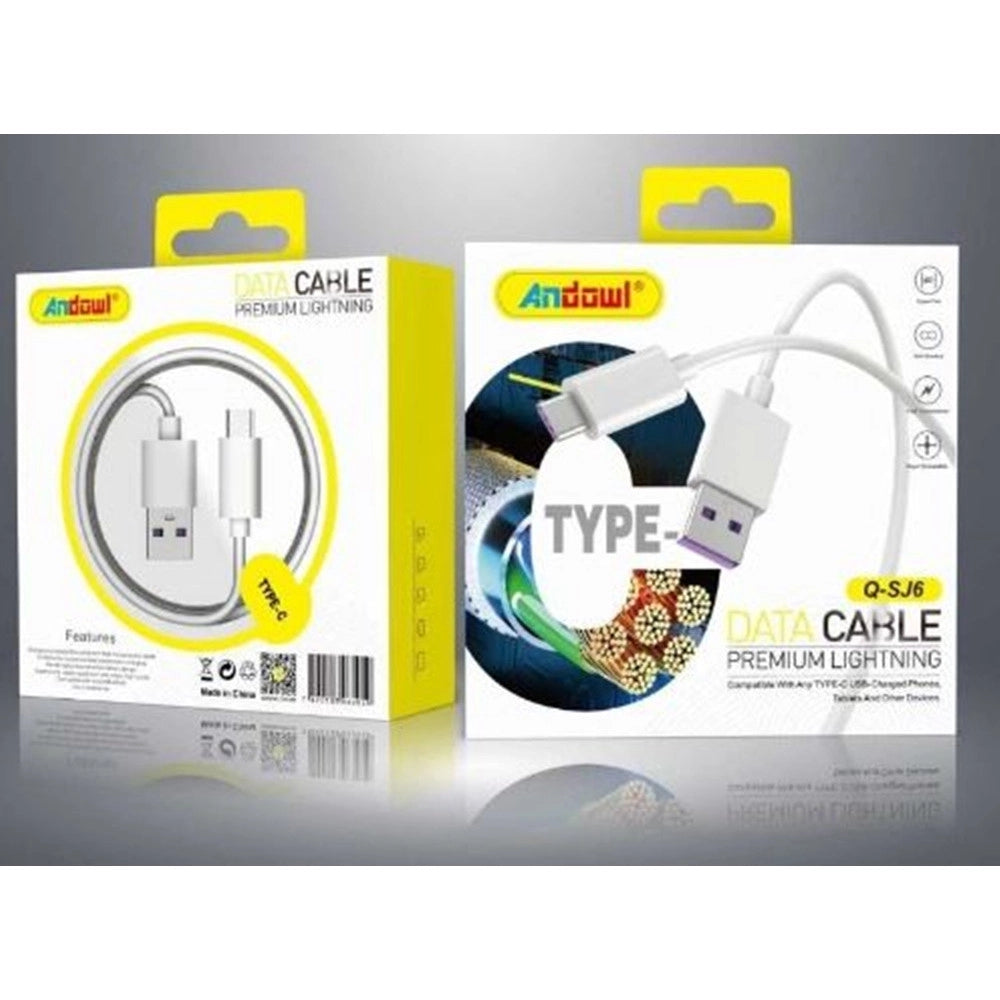 Trade Shop - Cavo Di Ricarica Rapida Trasferimento Dati 5a Usb 2.0 Maschio A Type-c Maschio 1 Mt Q-sj6 -