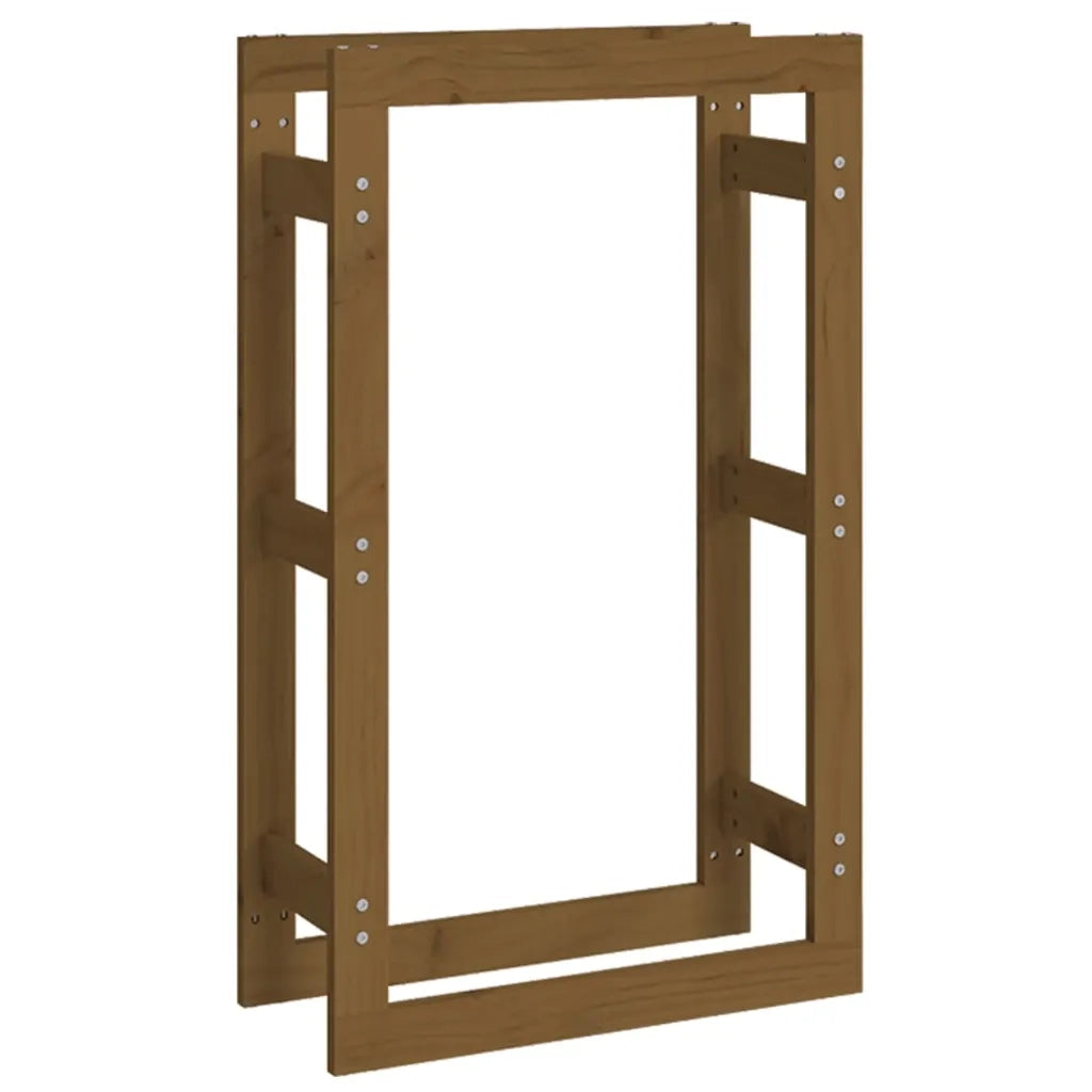 Portalegna Marrone Ambra 60x25x100 cm in Legno Massello di Pino 822415