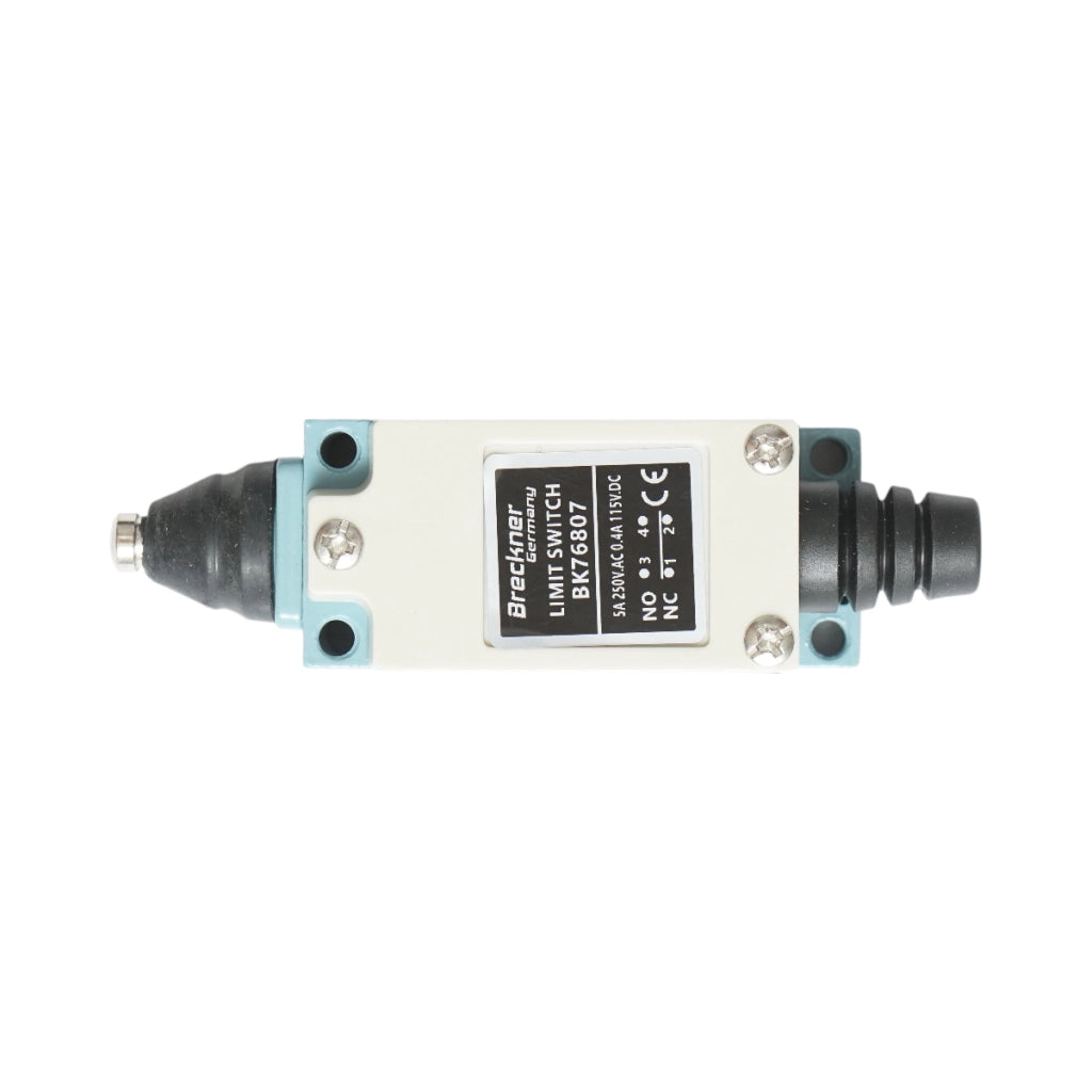 Finecorsa con pulsante a pressione breve NO+NC 250V AC 5A/115V DC 0,4A Breckner Germany