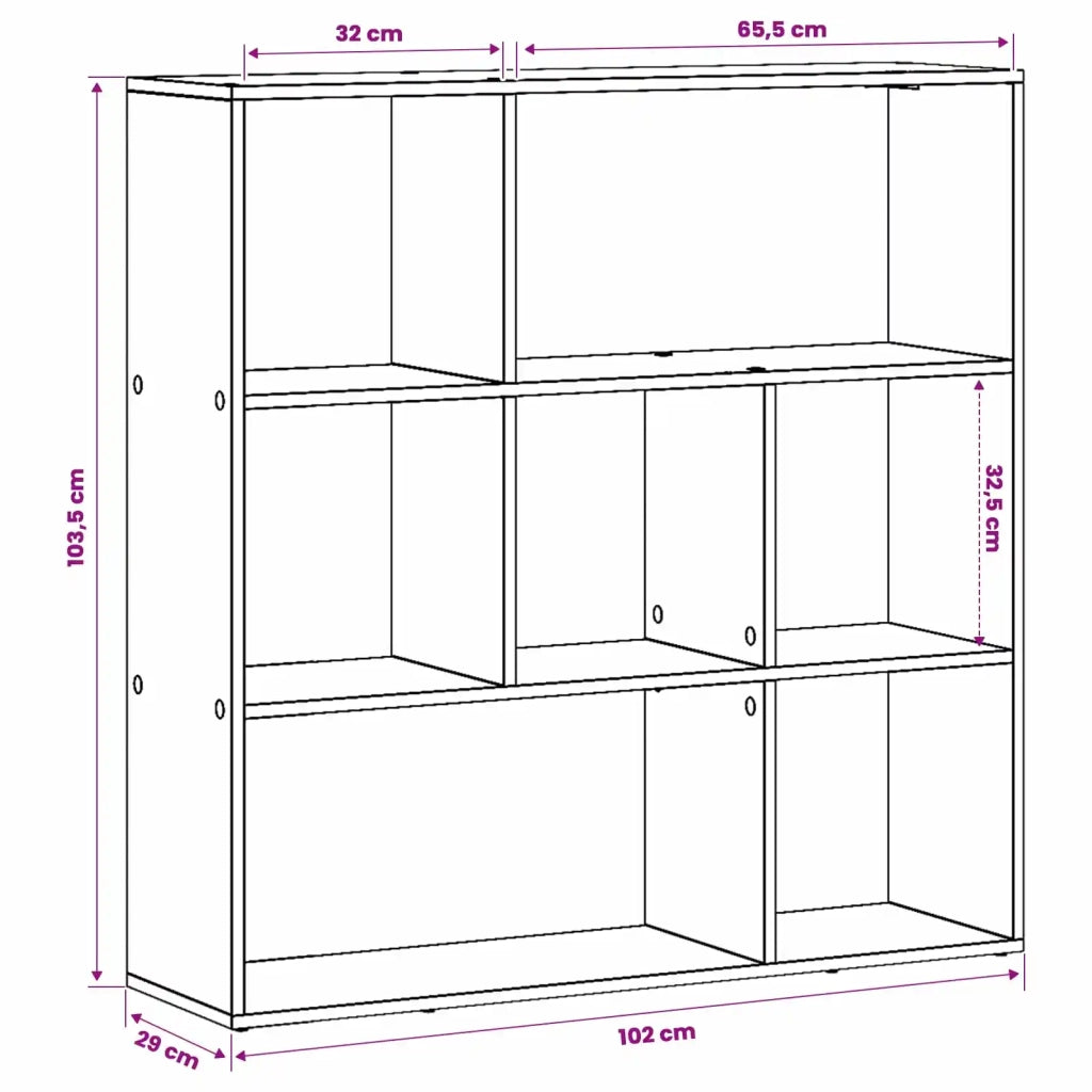 Armadio per Libri 102 x 29 x 103,5 cm Legno ingegnerizzato 8015689