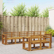 Set di divani da esterno 8 pcs Naturale