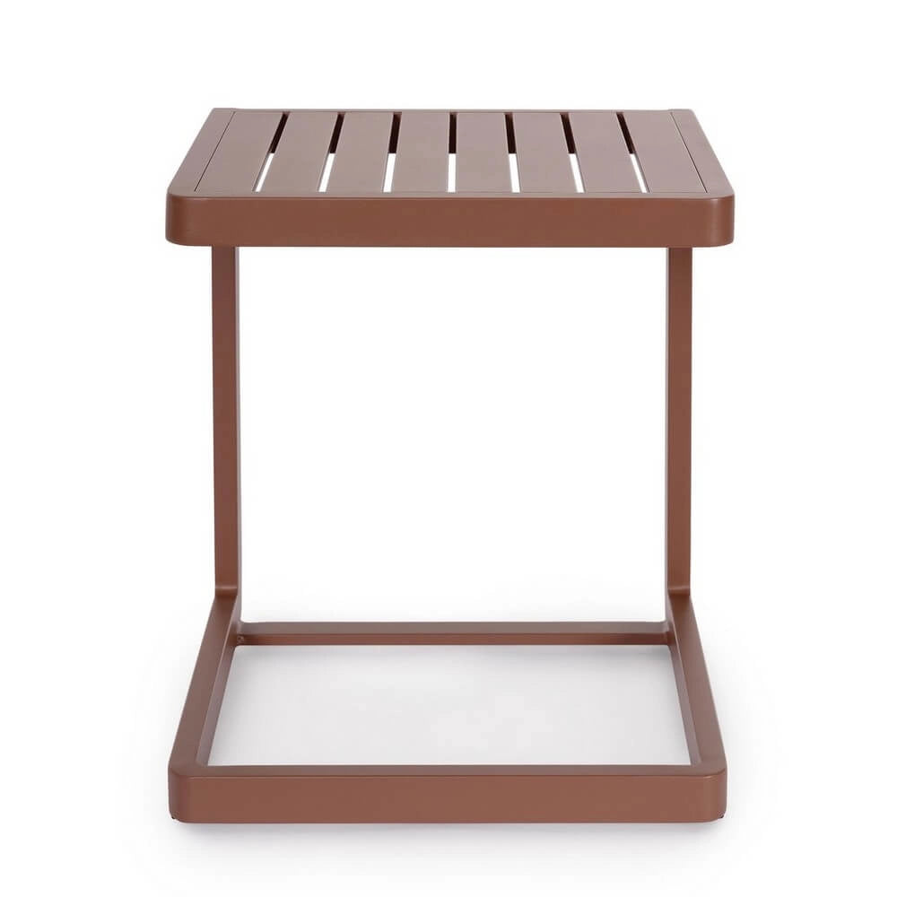 Set di 2 Tavolini da Esterno in Alluminio Verniciato 40x40 - DRYDEN