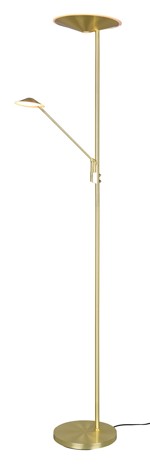 Piantana da Interno a LED in Metallo Ottone Opaco