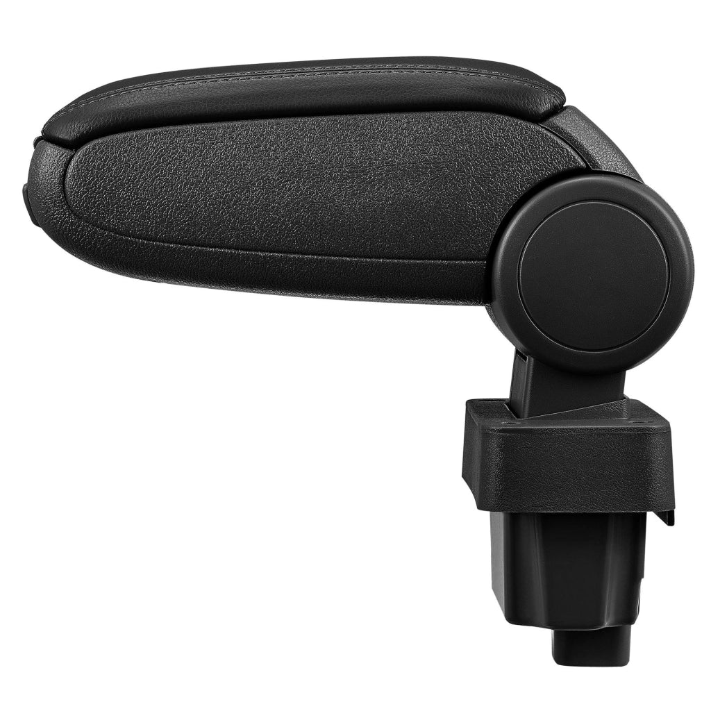 Bracciolo centrale per BMW E36 con scomparto imbottito in similpelle nera con cuciture nere 03_0000380