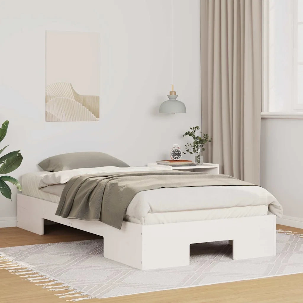 Struttura del letto Bianco 100 x 200 cm