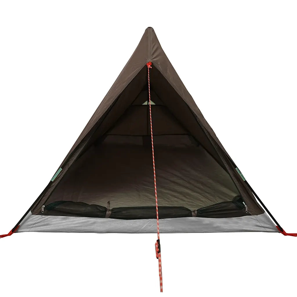 Tenda da Campeggio per 2 Persone-Tenda per Escursionismo Marrone Impermeabile 943167