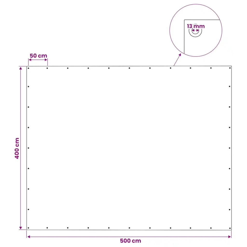 Telo con Occhielli Verde 4 x 5 m 140 gsm PE 42039248