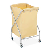 Carrello portabiancheria con ruote (200 litri, 4 ruote in gomma scorrevole, 2 ruote con freno di stazionamento, borsa trolley in poliuretano) 14_0004377