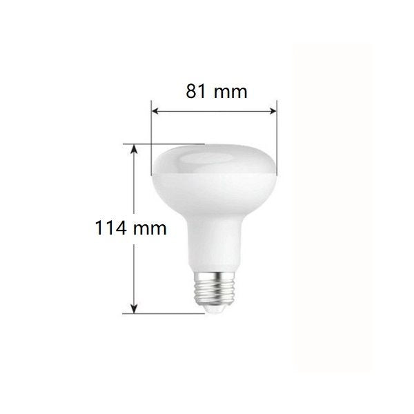 LAMPADINA REFLECTOR R80 A LED 9,5W LUCE NATURALE 4000K 1055 LUMEN E27 BOT