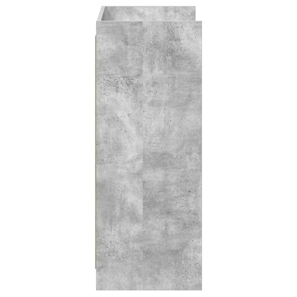 Mobile per scarpe con porta Grigio Cemento 48 x 36 x 92 cm 8011334