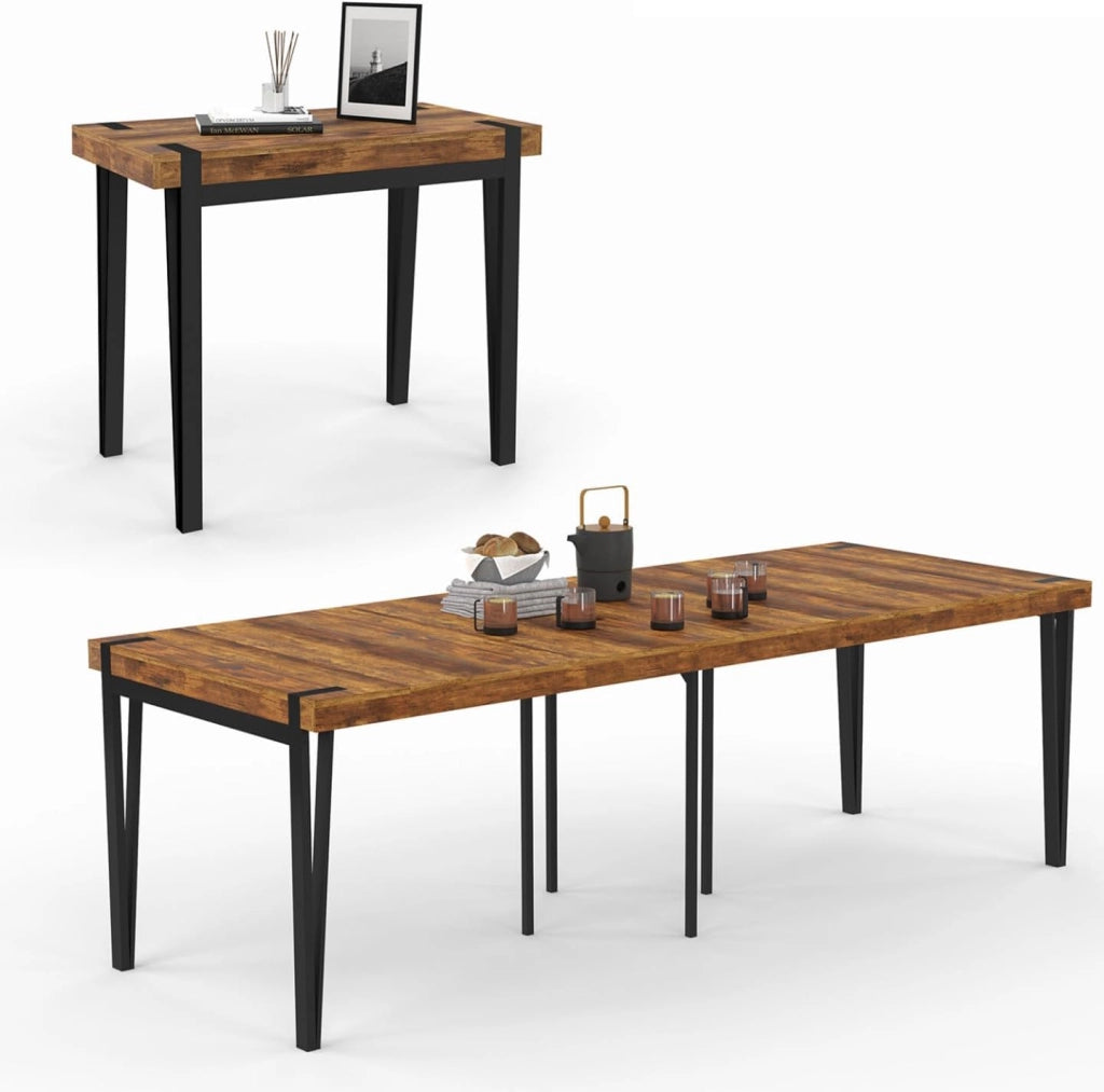 Consolle allungabile AUSTRIA, 10 posti, 235 cm, design industriale