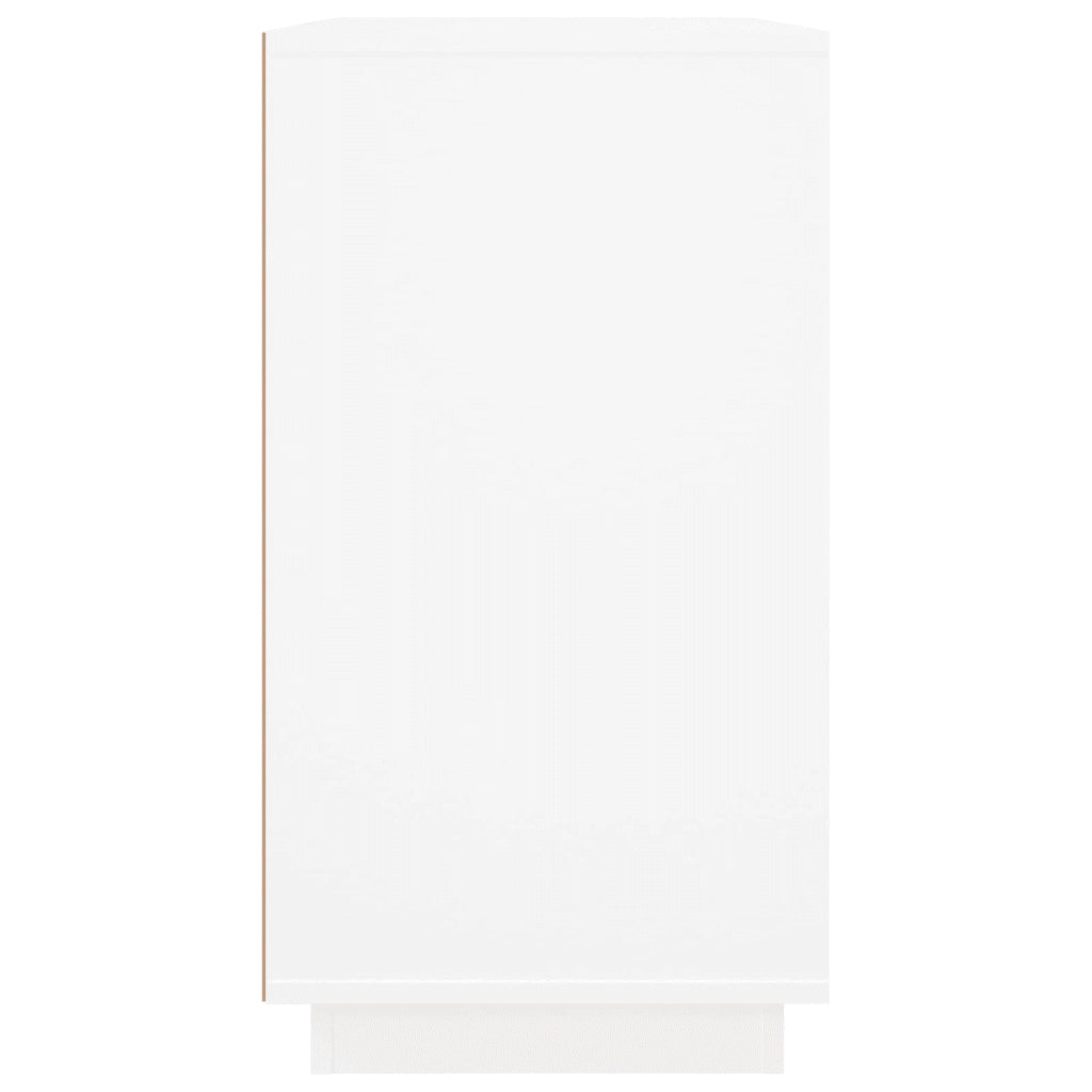 Credenza-Buffet-Armadio da cucina Bianca 80x34x75 cm in Legno Multistrato