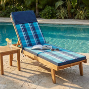 CUSCINO REAL STEAMER QUADRI BLU
