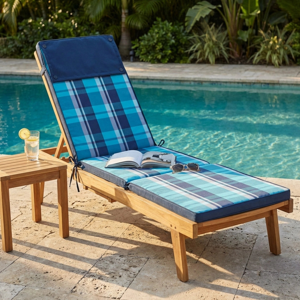 CUSCINO REAL STEAMER QUADRI BLU