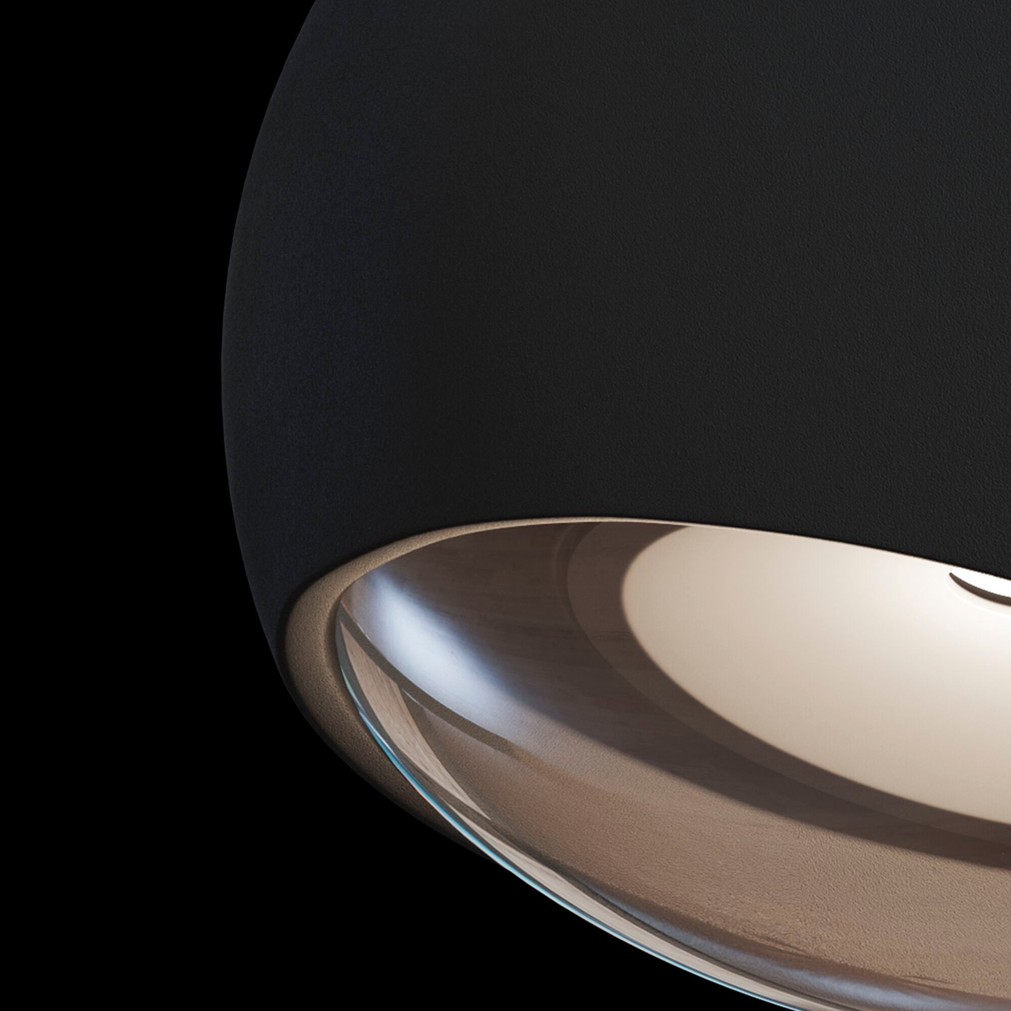 Lampada da parete Outdoor in Alluminio Stream Nero