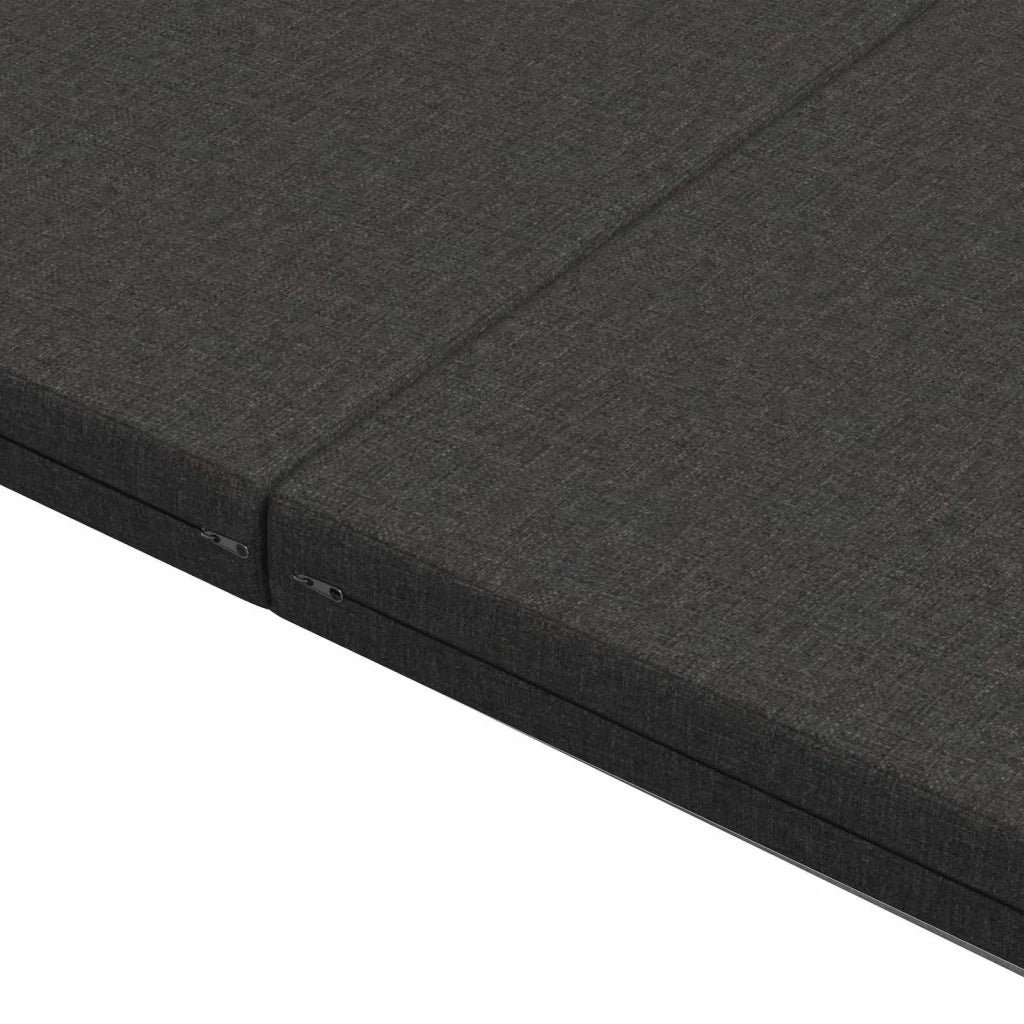 Divano Letto Pieghevole 140 x 67 x 45 cm Grigio Scuro 900269