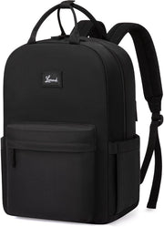 Borsa da Spalla per Donna Grande, 44 cm Laptop, Borsa per Scuola e Università, Borsa per Viaggio, Nero