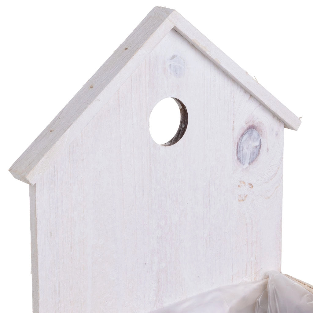 Supporto per fioriera quadrato in bambù grigio 21x10x29/11H cm