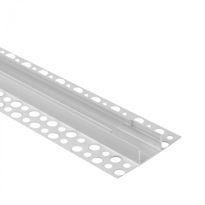 Profilo LED GNS02 a vista bianco cover trasparente 2m Ecolight