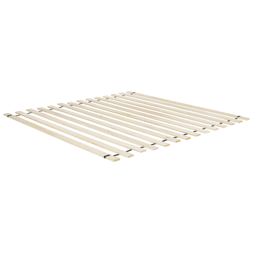 Letto matrimoniale in poliestere bouclè beige imbottito con base a doghe e testiera rotonda 180 x 200 cm minimalista retrò