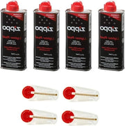 Set di sostituzione per accendino - 4 flint in contenitore in nero - Set di sostituzione per accendino