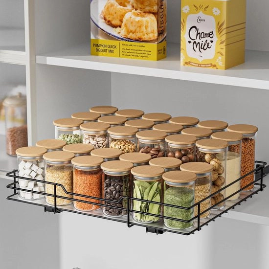 Kruidenrek estraibile, organizzatore della vasca da bagno, organizzatore per spezie della cucina, 32,2 x 27 x 6 cm (l x b x h)
