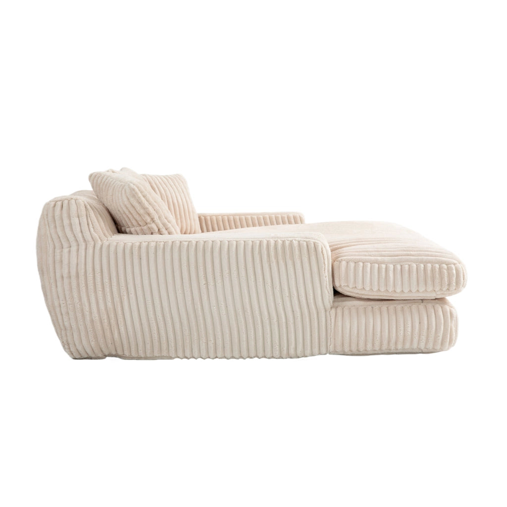 Divano letto moderno - Zephmum - Con cuscini, singolo, beige