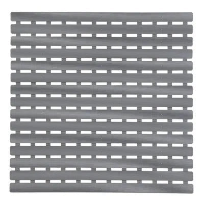 Tappeto per Doccia Antiscivolo 54 x 54 Grigio con Gommini Antiscivolo