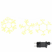 Fiocco di Neve di Natale Bianco caldo 44,5 x 38 cm PVC CFW3797332
