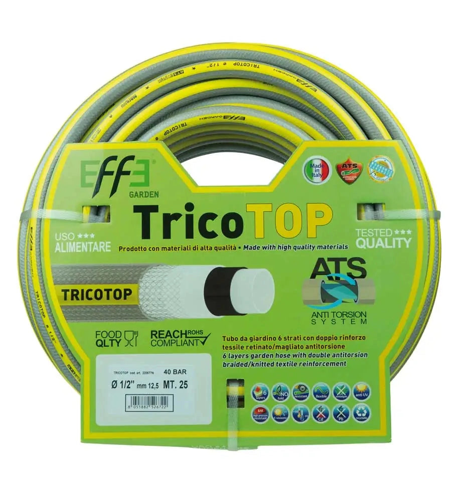 Tubo tricotop d.19x25ml grigio/riga gialla 6 strati rinforzato