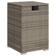 Tavolino da Giardino | Tavolo Copri Serbatoio Propano Grigio 40x40x60 cm in Polyrattan