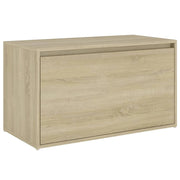Panca d'ingresso 80 x 40 x 45 cm in truciolare rovere Sonoma 02_0010784