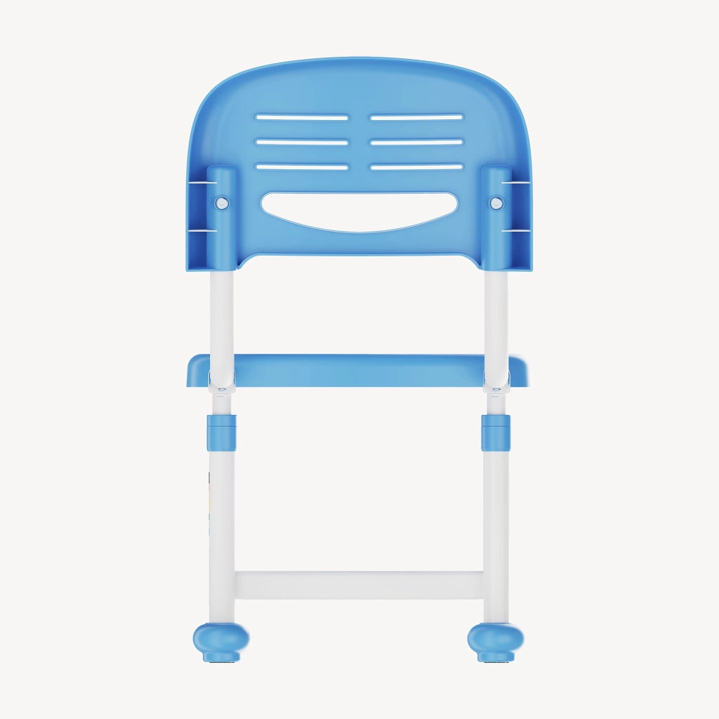 Sedia per Cameretta Sauda ad Altezza Regolabile 75 x 36 x 46 cm - Azzurro / Bianco [en.casa]