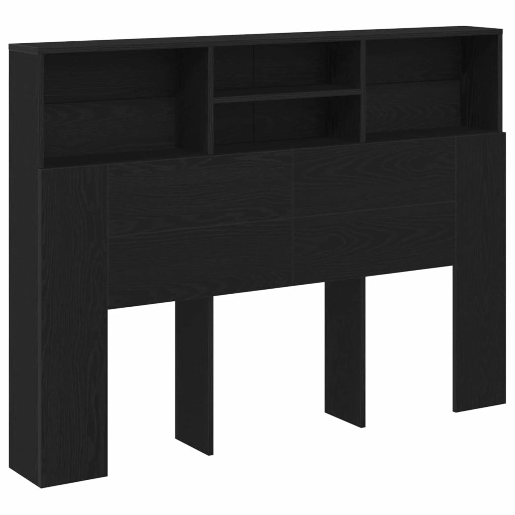 Testata del letto Rovere Nero Legno ingegnerizzato 862752