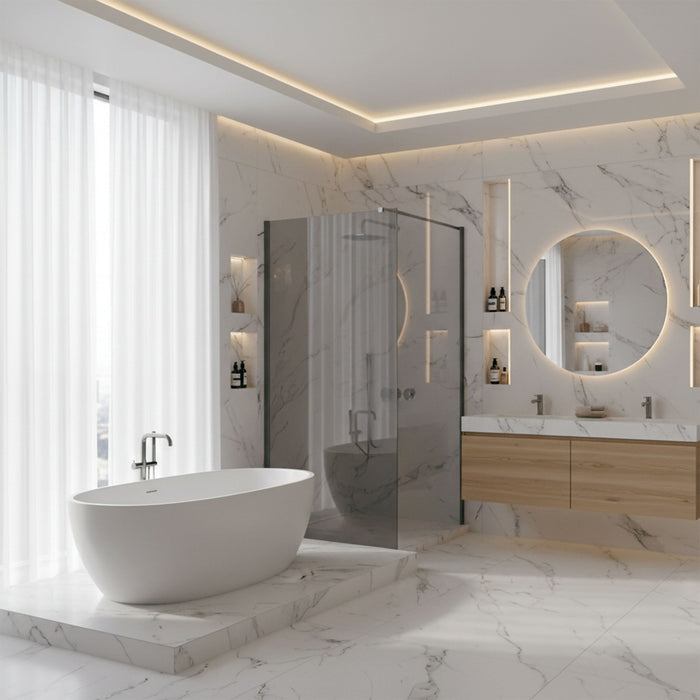 Parete Doccia Rea Flexi Grey / Titan 100