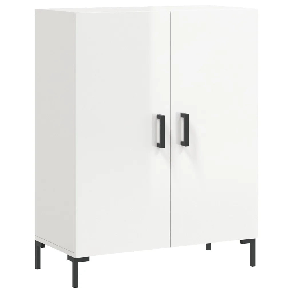 Credenza 69,5x34x90 cm in Legno Multistrato Bianco Lucido 827726
