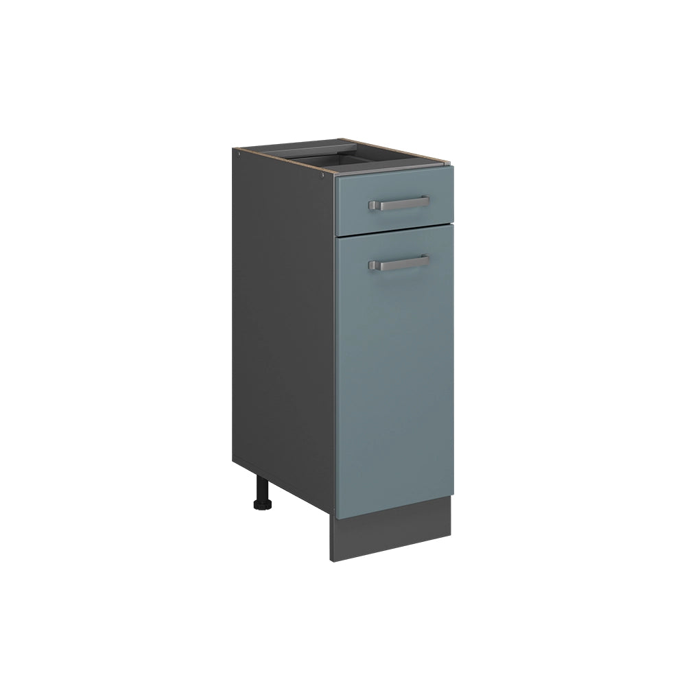 Vicco Mobiletto base per cucina Grigio-blu 30 cm senza piano di lavoro