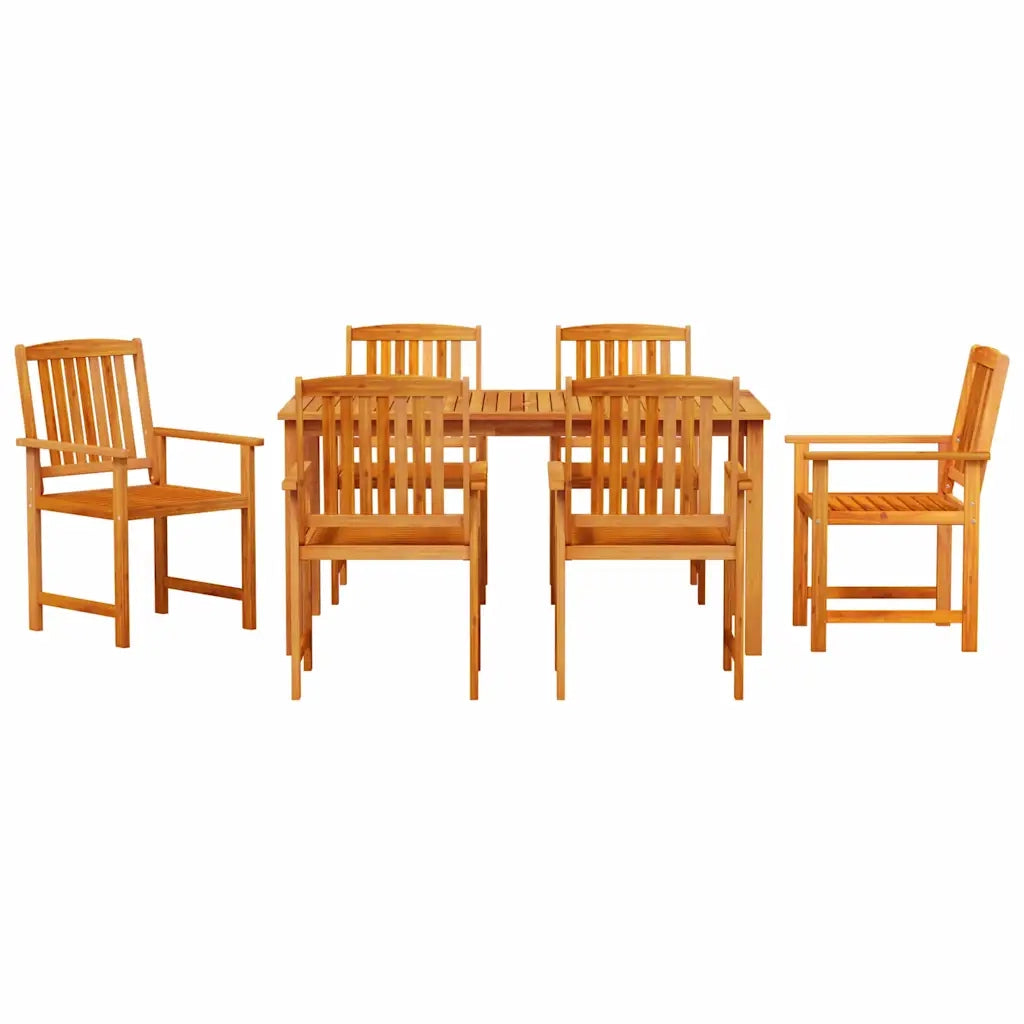 Set da Pranzo per Giardino 7 pcs Marrone