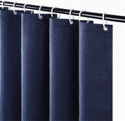 Douchegordijn Acquaparato - Blu Marina - 90 x 180 cm - Inclusi Ganci