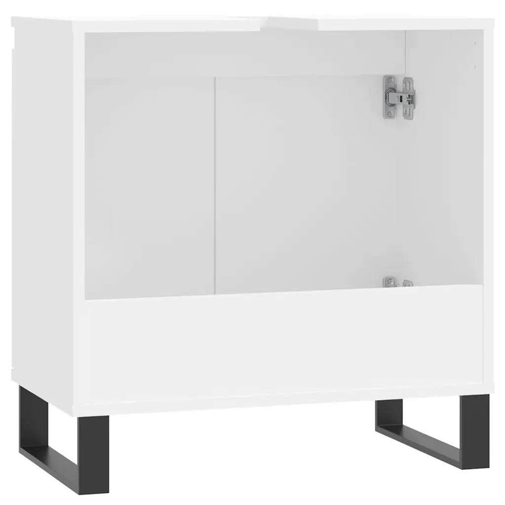 Mobile da Bagno | Armadio da bagno Bianco 58x33x60 cm in Legno Multistrato
