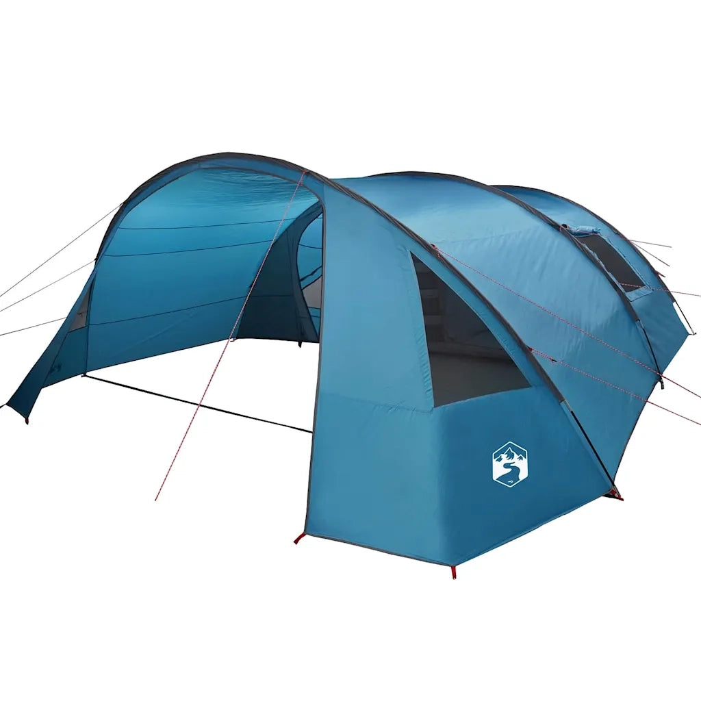 Tenda Tunnel per 6 Persone 6 persona Blu e Grigio 42004048