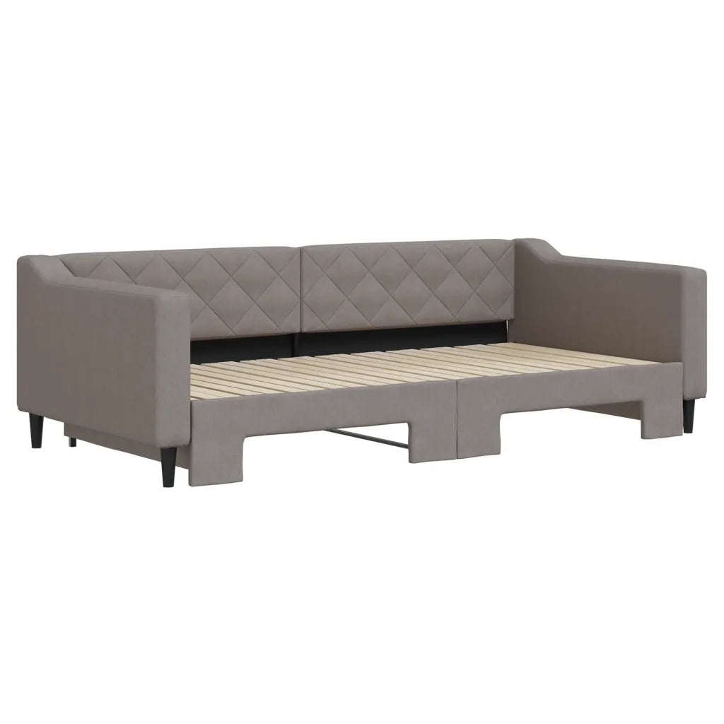 Divano letto | Sof¨¤ letto | Letto singolo Estraibile Tortora 100x200 cm in Tessuto