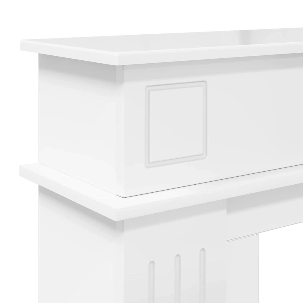 Cornice per camino Bianco Lucido 102 x 26 x 100 cm 8006646