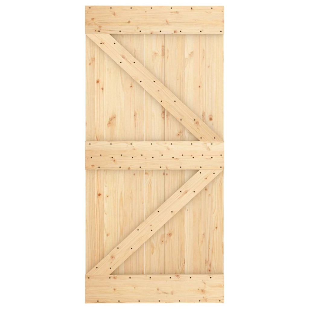 Porta scorrevole Naturale e Bianco 100 x 210 cm 3445100