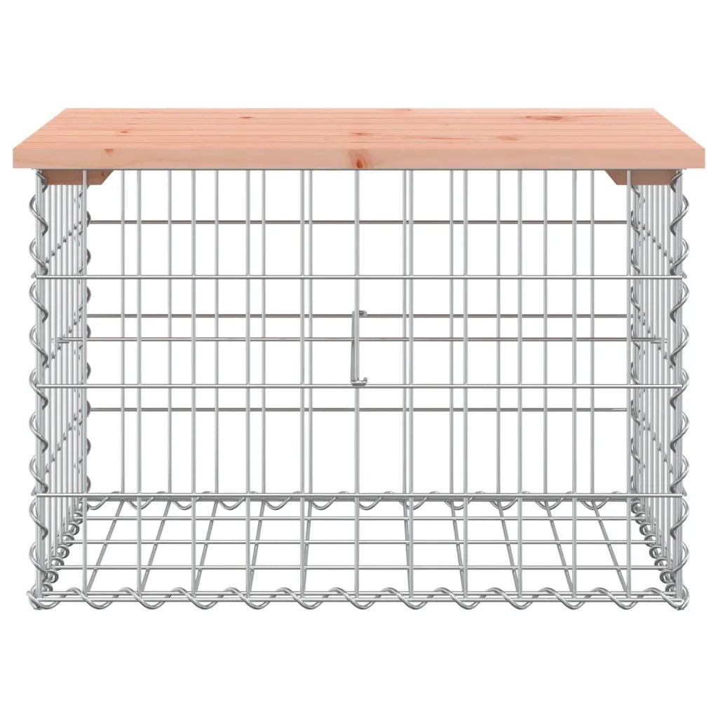 Panca da Giardino Design Gabbione 63x44x42 cm Massello Douglas 834354
