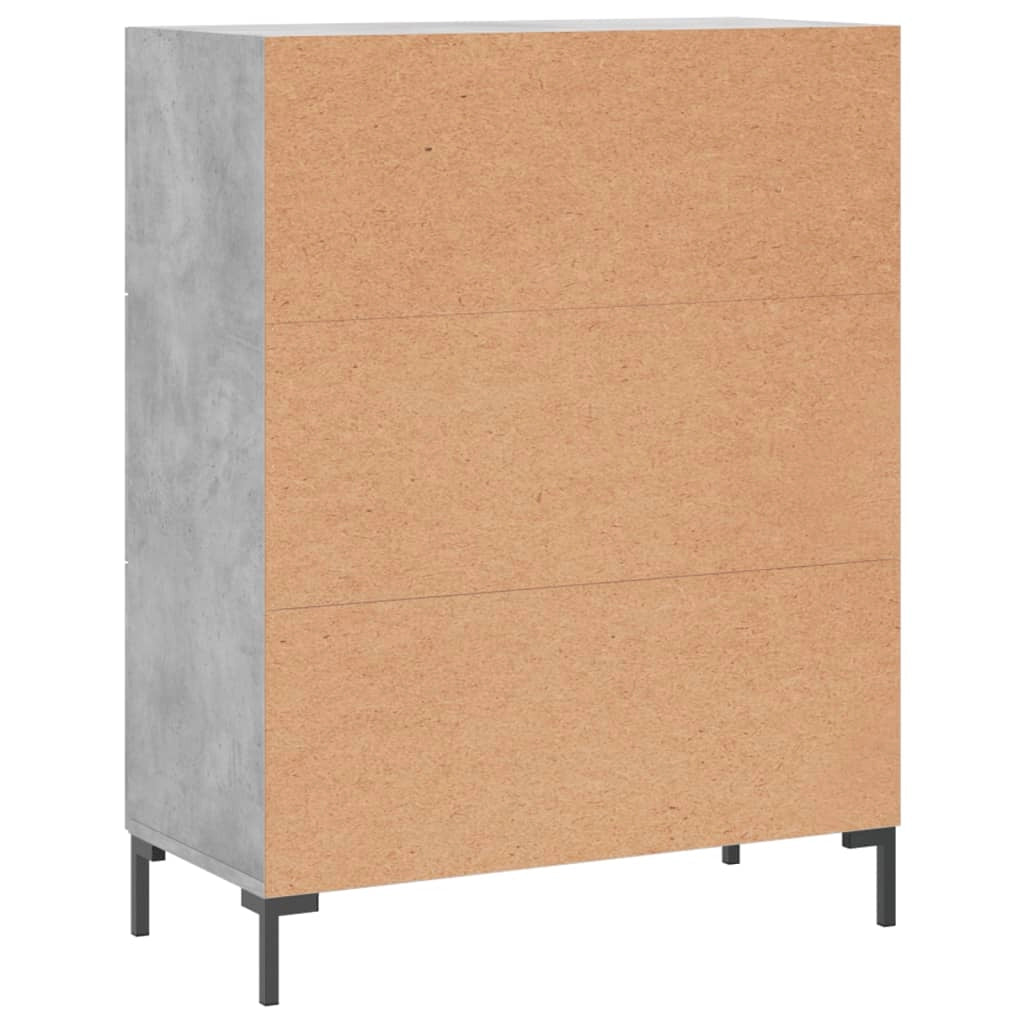 Buffet credenza cassettiera armadio mobile contenitore organizer per cucina soggiorno salotto 69,5 x 34 x 90 cm legno ingegnerizzato grigio 02_0032058