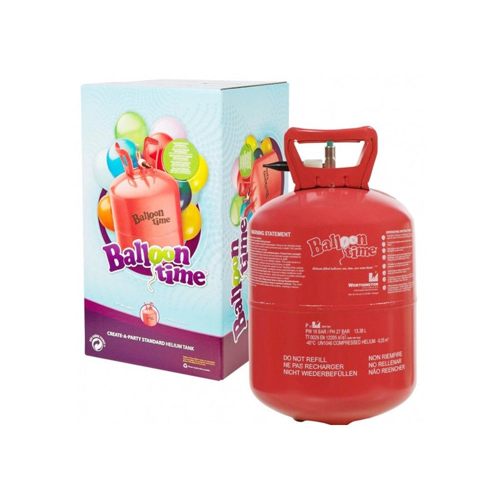 Trade Shop - Bombola Ad Elio Usa E Getta 13,38 Litri Baloontime 3,5 Kg Bomboletta Cilindro -