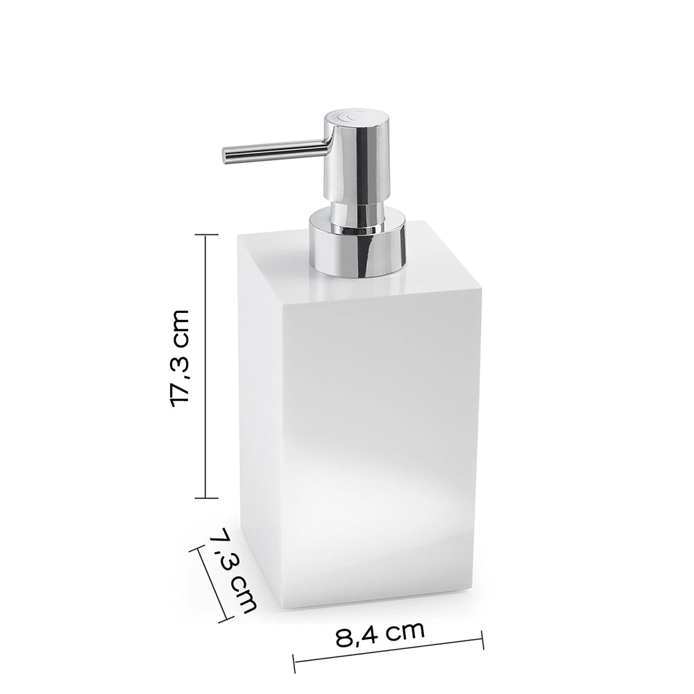Set portaspazzolini / dosasapone d' appoggio Gedy linea Sofia bianco