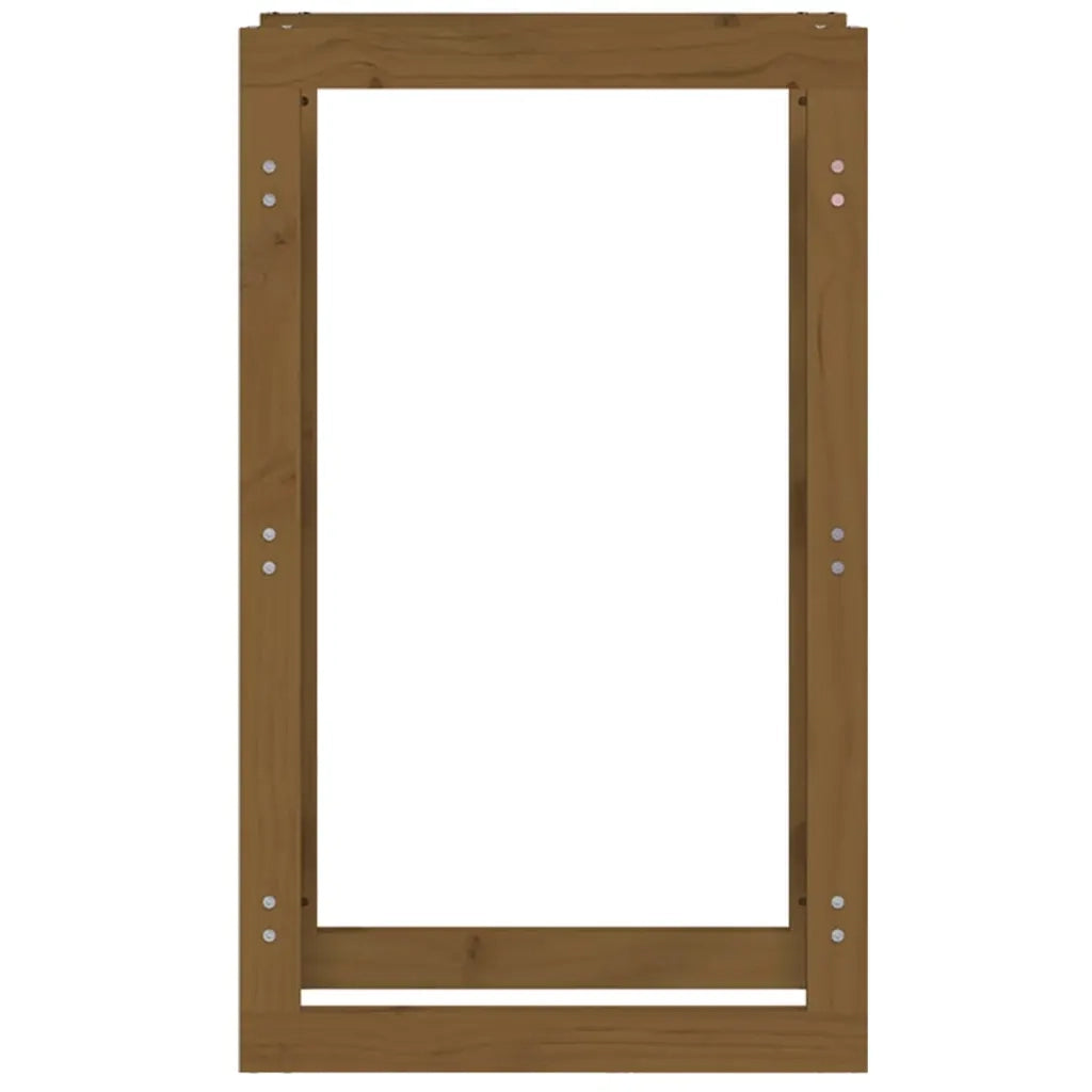 Portalegna Marrone Ambra 60x25x100 cm in Legno Massello di Pino 822415