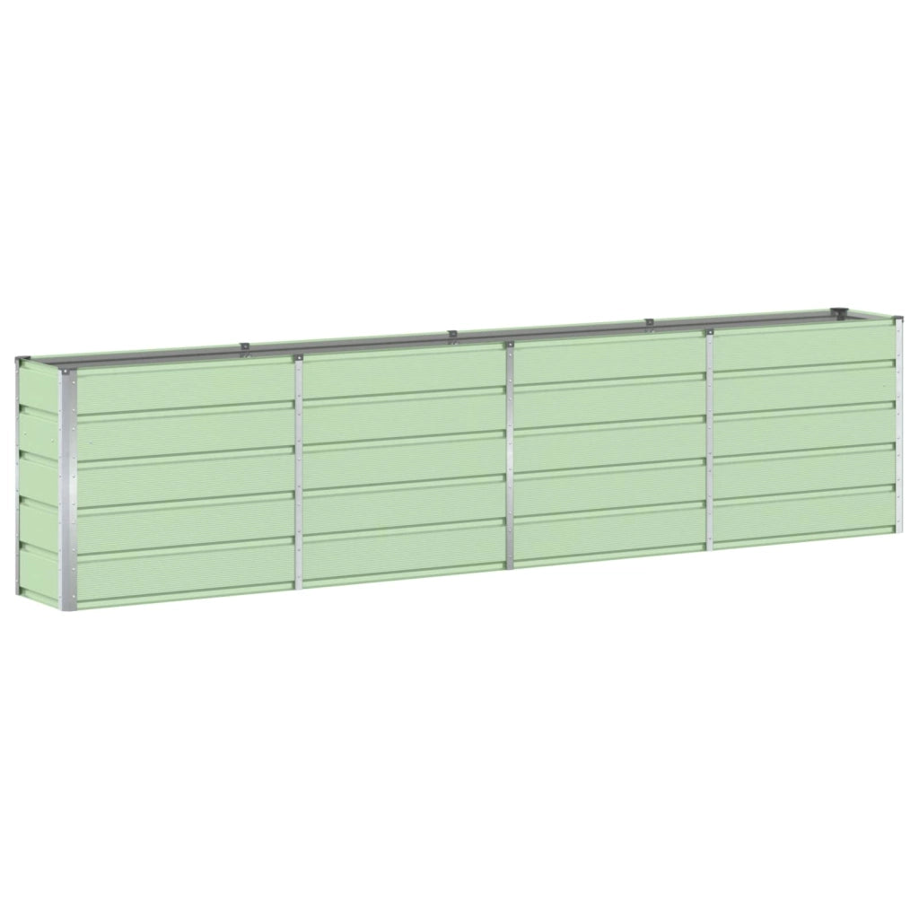 Fioriera moderna in acciaio 160 x 40 x 75 cm design elegante versatile per uso interno ed esterno acciaio verde 02_0059265